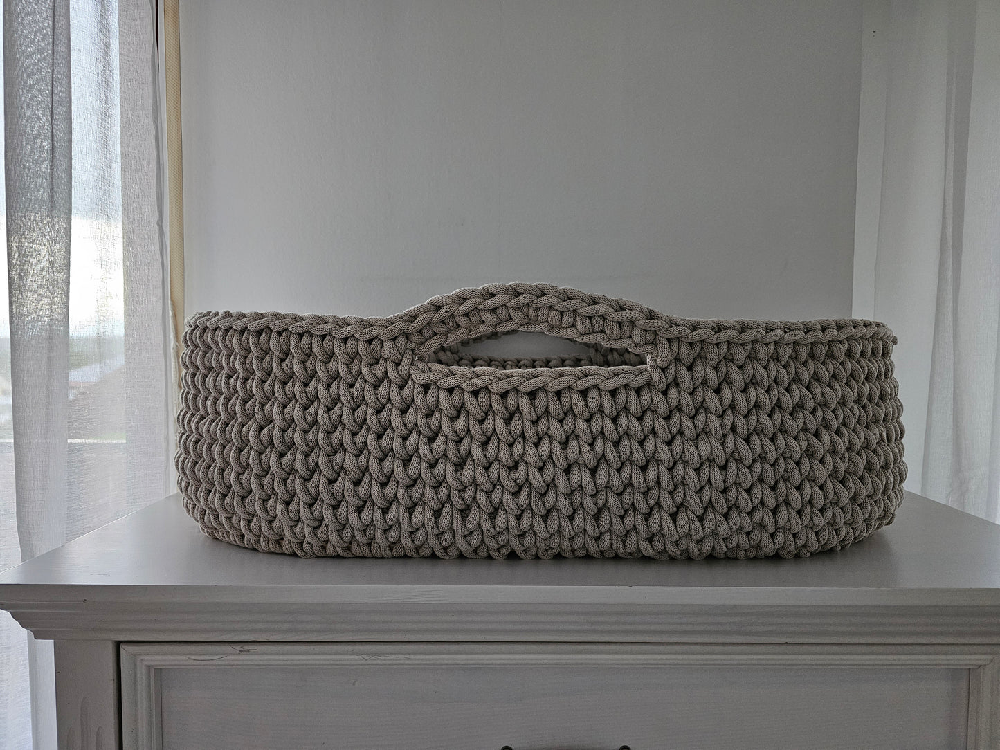 Vintageliebe® Moseskorb beige meliert