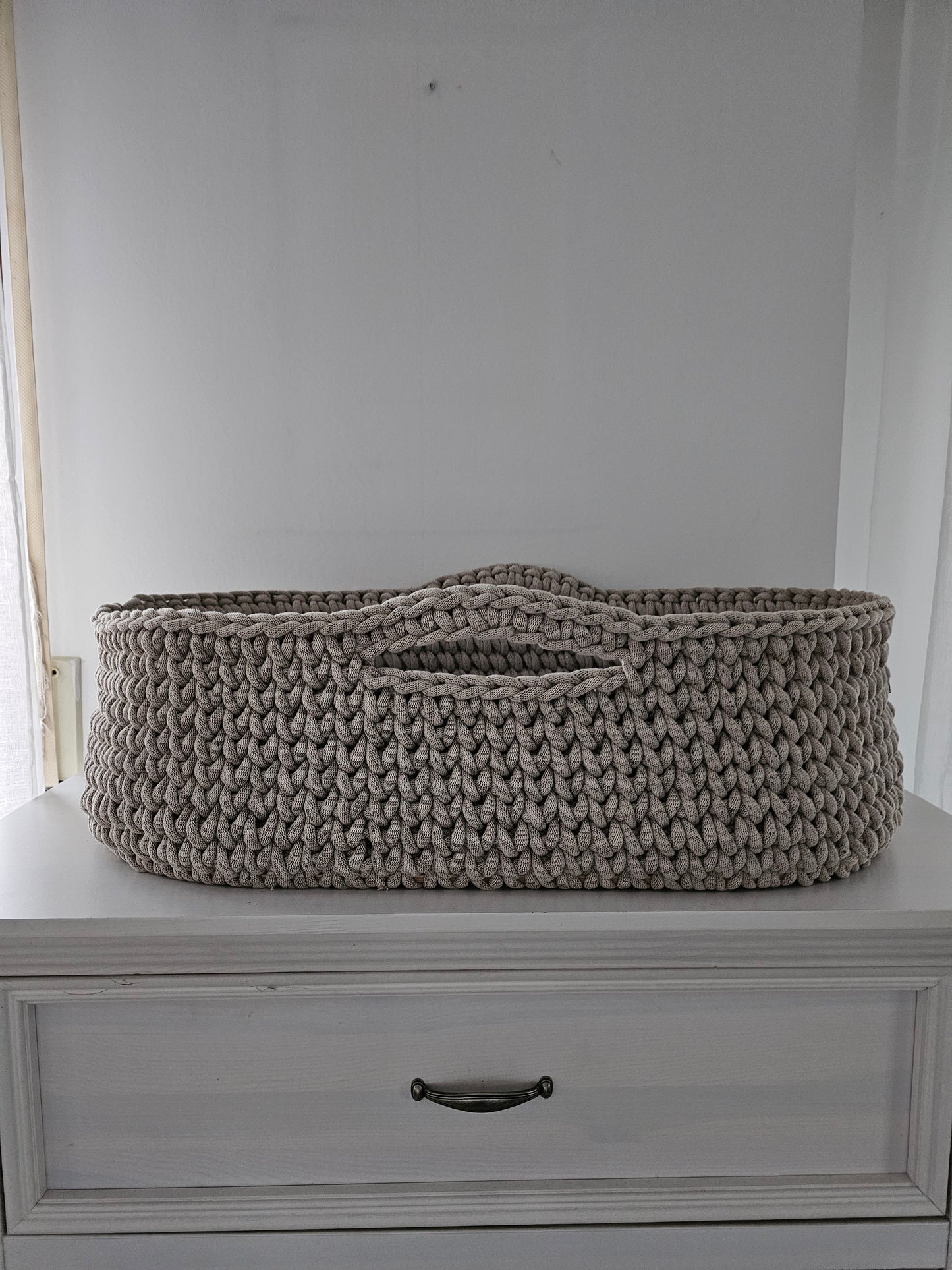 Vintageliebe® Moseskorb beige meliert