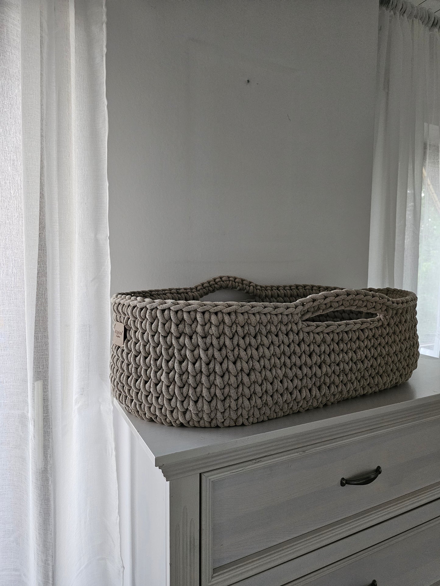 Vintageliebe® Moseskorb beige meliert