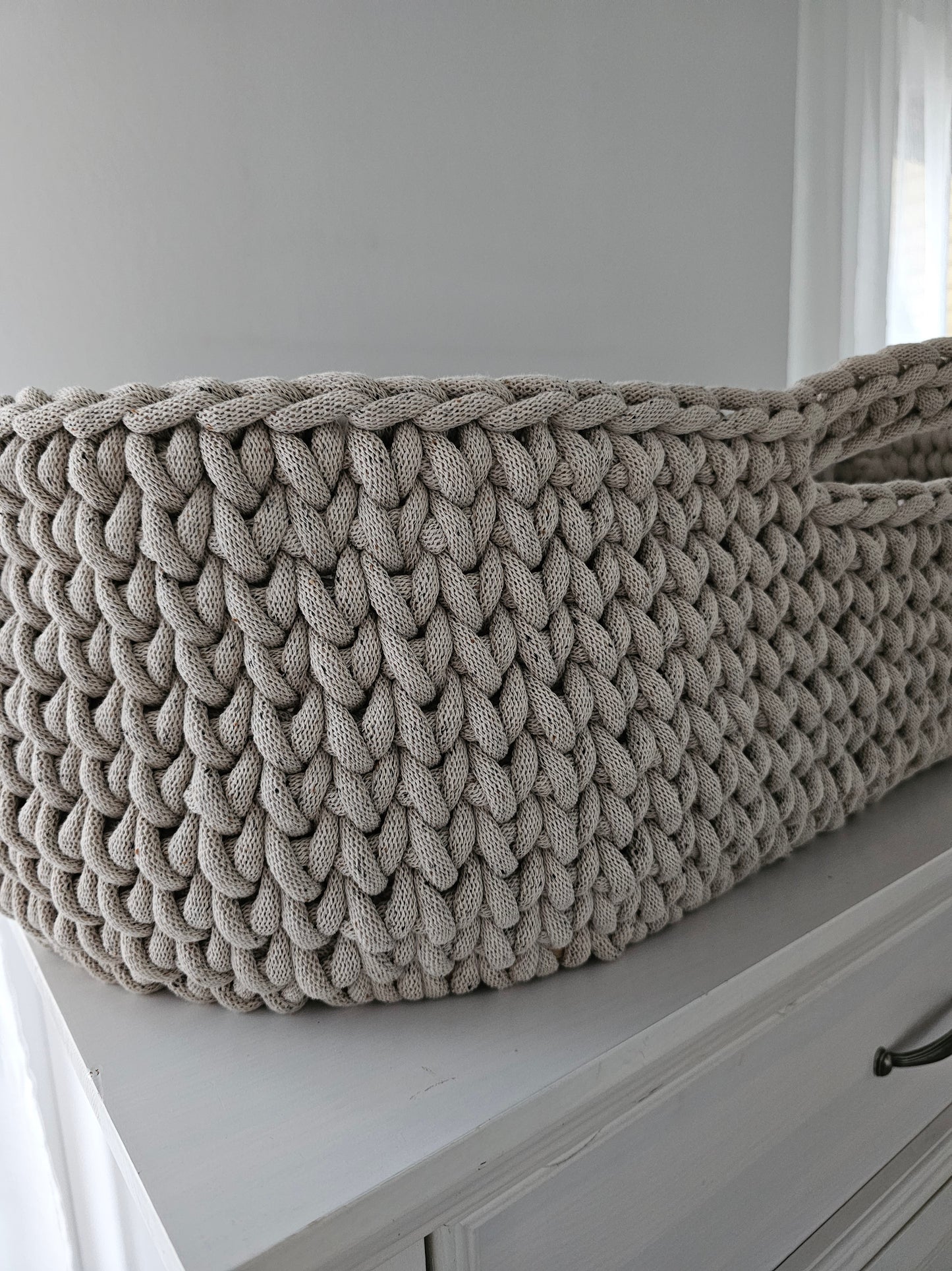 Vintageliebe® Moseskorb beige meliert