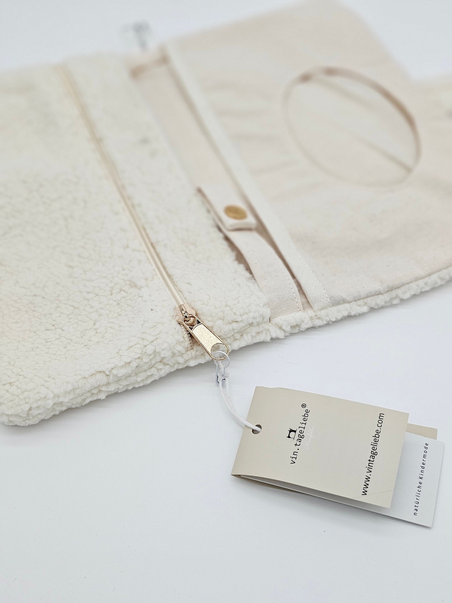 XXL Windeltasche Teddy dunkelbeige