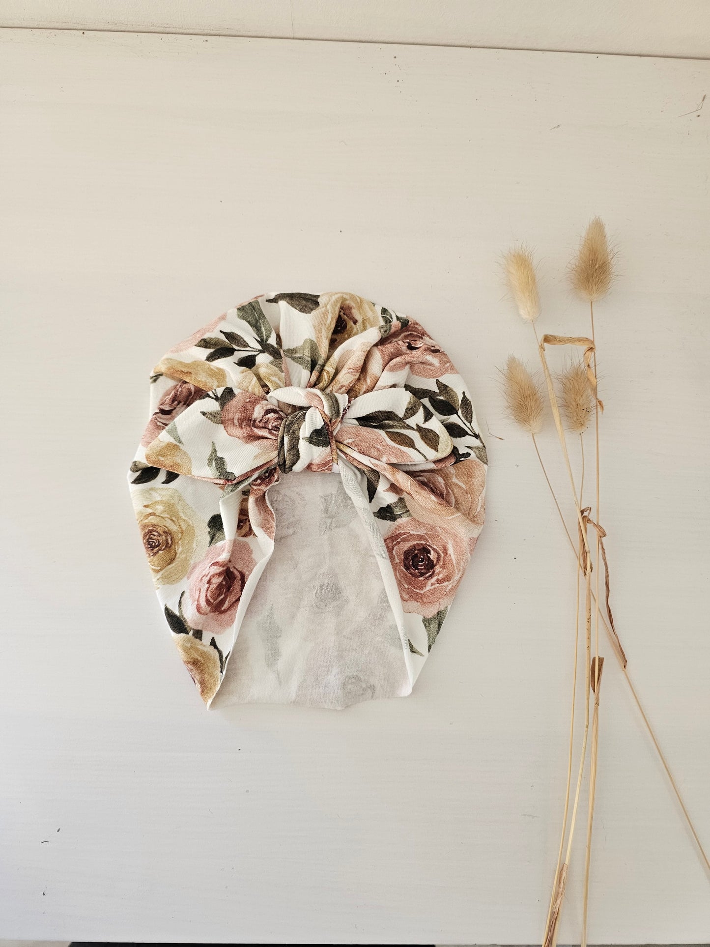 Turban Rosengarten aus Öko Tex Standard 100 Jersey
