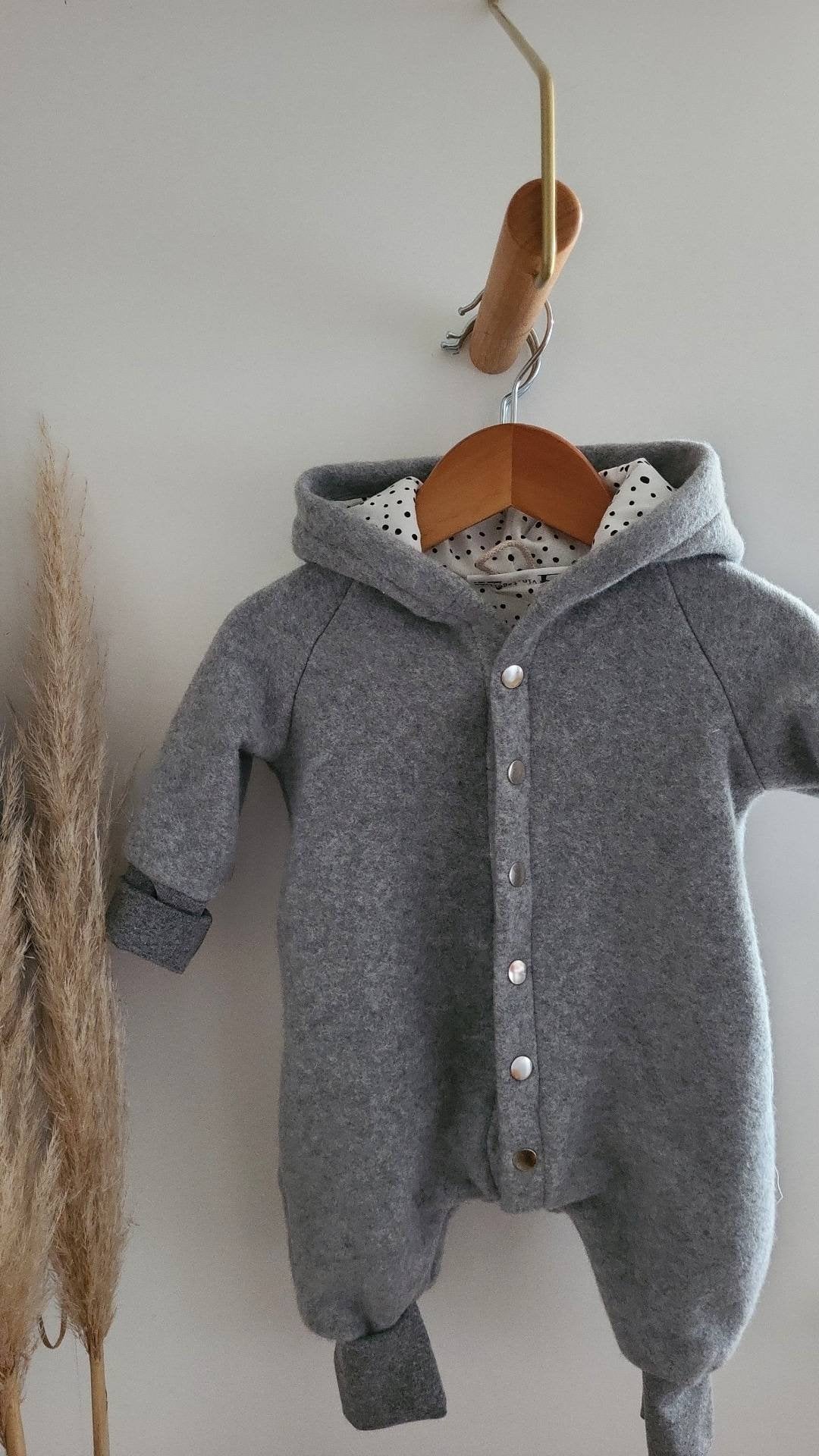 Overall aus 100 % Schafwolle Schurwolle Wollwalk