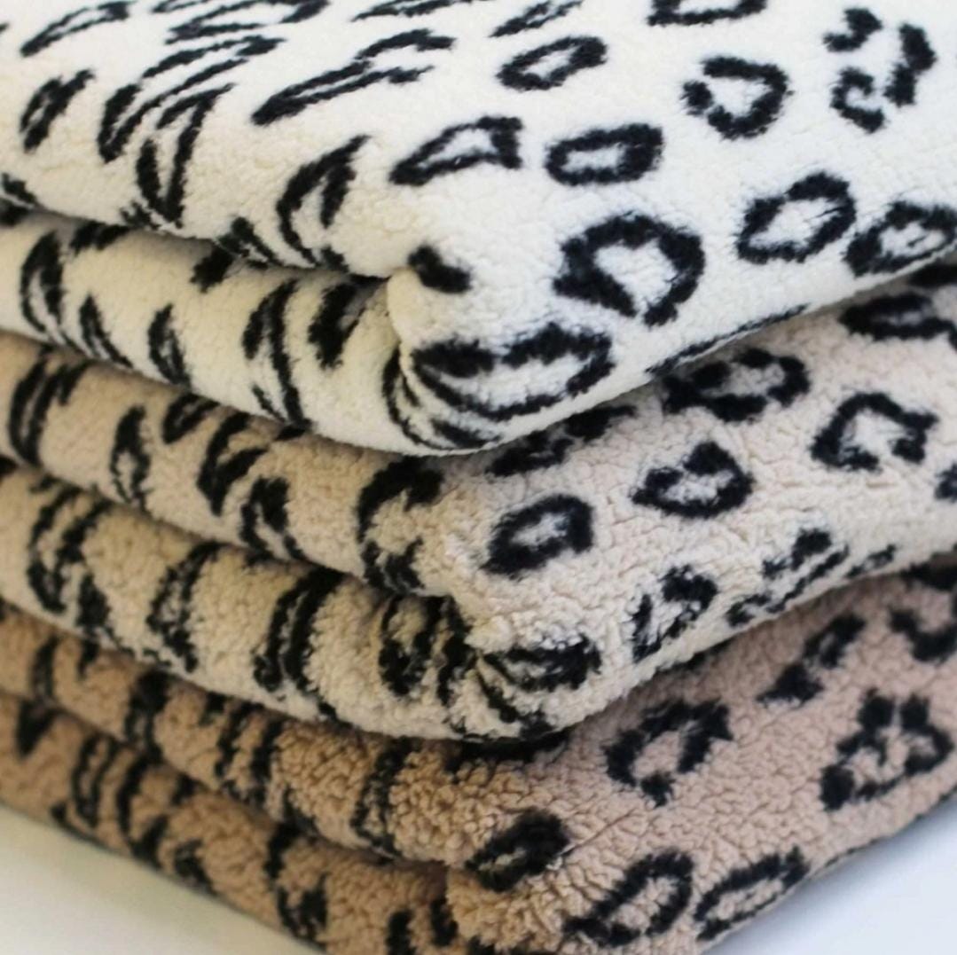 Teddystoff | Leopardenstoff | 3 Farben